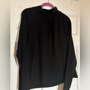 Black Long Sleeve Blouse St. John Sport